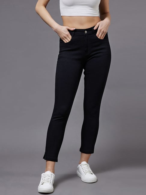 Miss Chase Black Skinny Fit High Rise Jeans