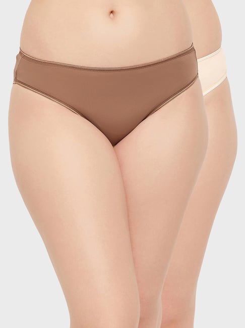 Clovia Pack of 2 Low Waist Bikini Panties- Cotton 