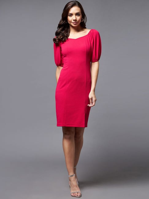 Miss Chase Pink Bodycon Dress Price in India