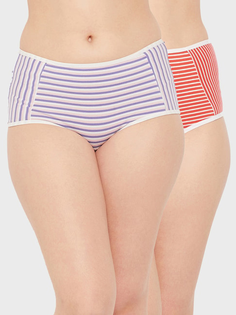 Buy Clovia Black Striped Panty for Women Online @ Tata CLiQ