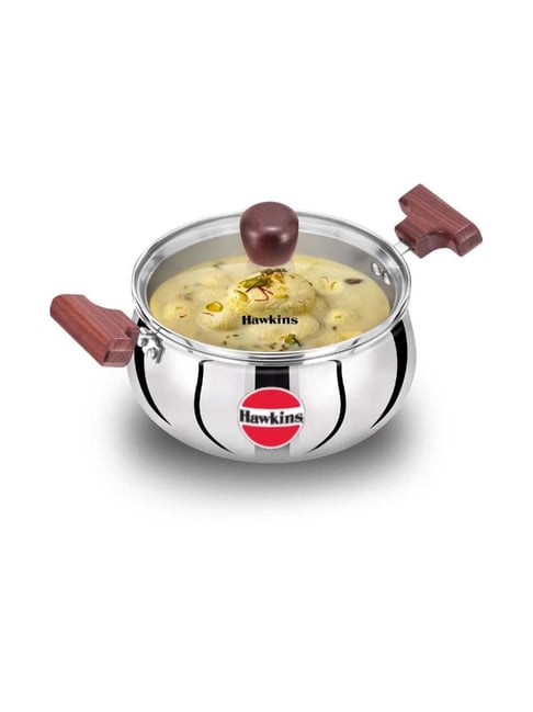 Aluminum Traditional Hammered Finish Cooking Handi Biriyani Pot with Lid,  3200ML