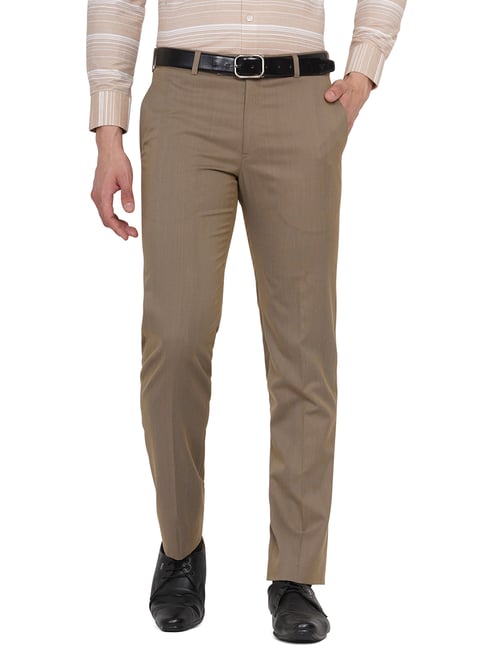 Buy Andamen Brown Mens Casual Trouser  Regular Fit for Women Online   Tata CLiQ Luxury