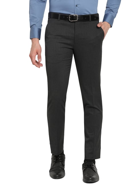 Grey Check Skinny Fit Suit Trousers  New Look