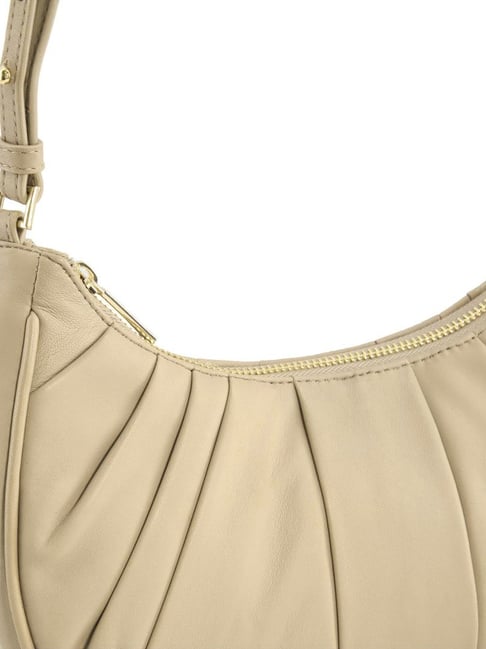 Buy DUNE LONDON Beige Solid Medium Hobo Handbag Online At Best Price
