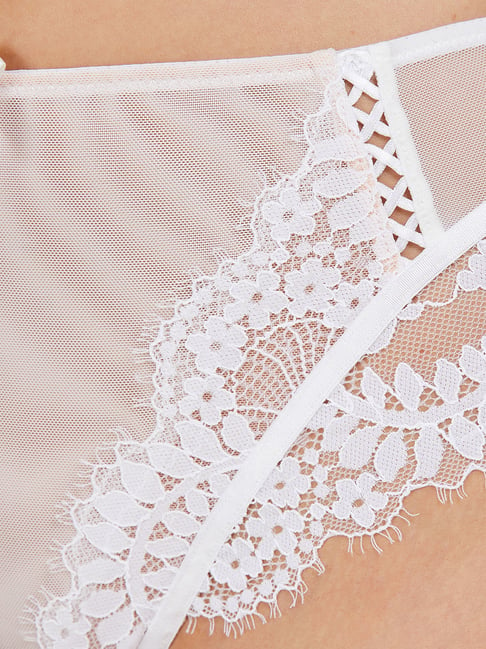  White Lace Thongs For Women