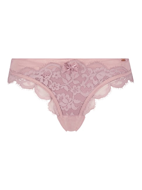 Hunkemoller Pink Lace Brazilian Brief