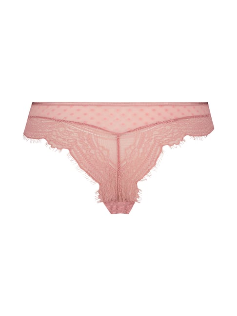 Buy Hunkemoller Pink Lace Brazilian Brief for Women's Online @ Tata CLiQ