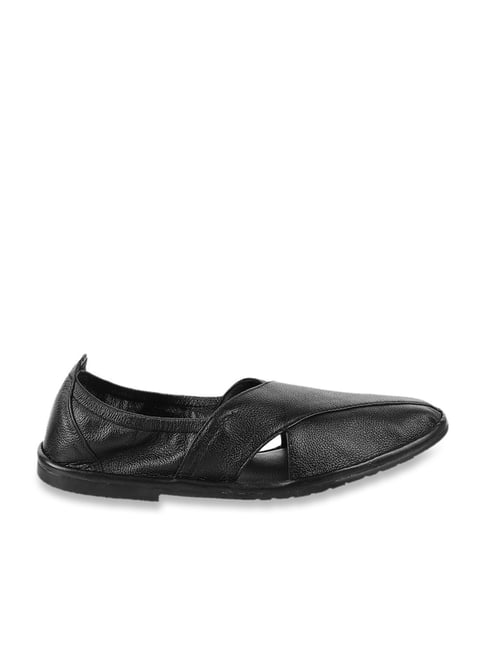 Metro Men's Black Casual Sandals