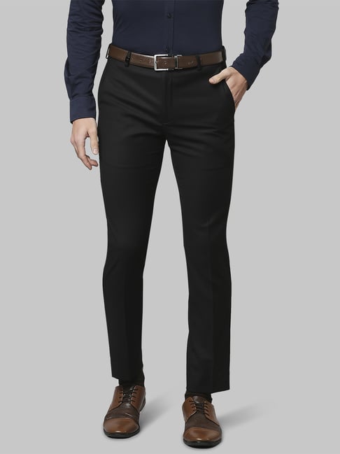 Park Avenue Black  Super Slim Fit Trousers