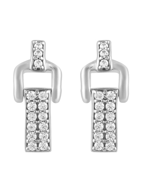 Silver & Cubic Zirconia Earrings - Great Lakes Coin