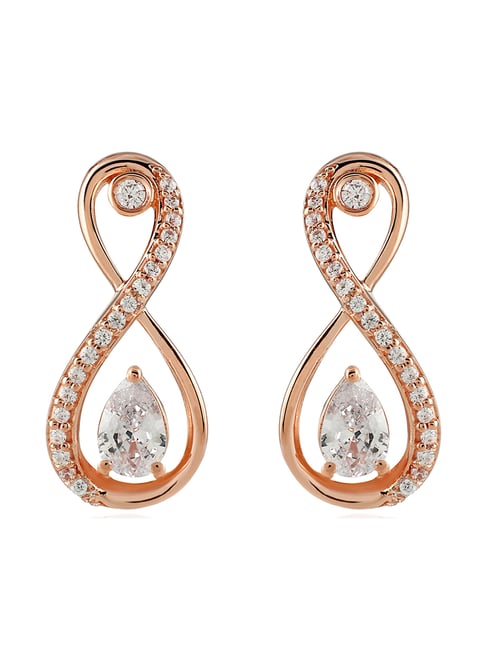 14k Yellow Gold Cubic Zirconia Earrings - 0.6 Grams - 6 mm – Cute Baby  Jewelry