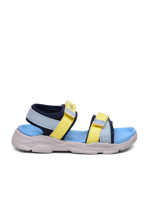 Lucy & Luke By Liberty Kids Yellow & Blue Floater Sandals