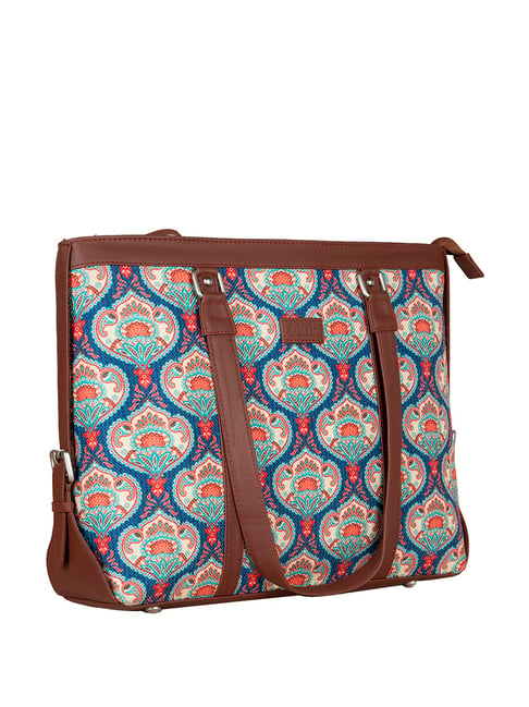 Buy Womens Multicoloured Printed Office Shoulder Bag for 15.6 Inch Laptop  at Best Price @ Tata CLiQ