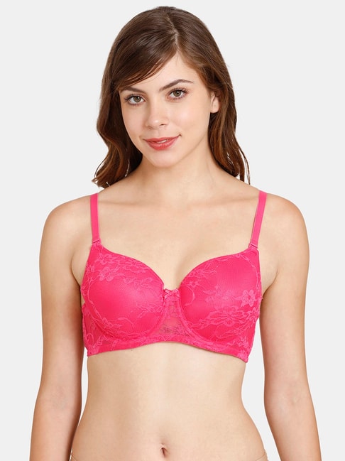 Buy Rosaline by Zivame Dark Pink Under-Wired T-Shirt Bra for