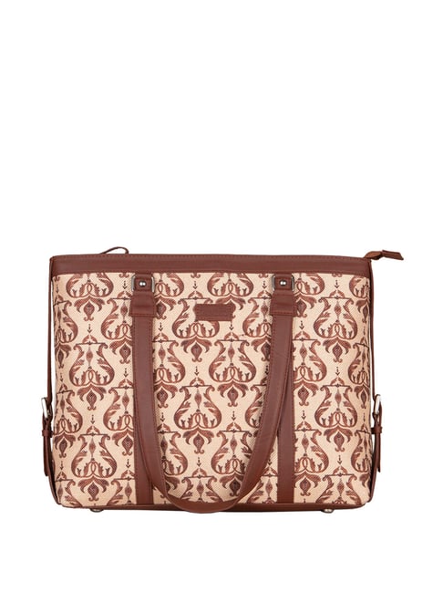 Buy Zouk Women Beige Tote Beige Online @ Best Price in India