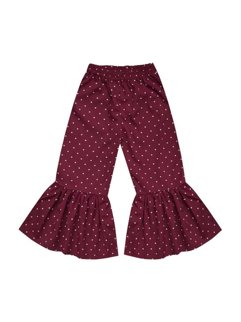 Girls Ruffle Pants Gray or Pink Flare Leg Tier Ruffled Size 4-5 | eBay