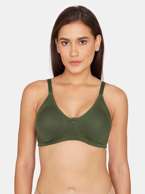 Buy Zivame Dark Green Medium Coverage T-Shirt Bra for Women's Online @ Tata  CLiQ