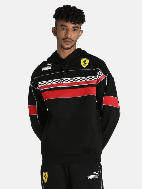 Buy Puma Black Full Sleeves Hooded Sweatshirt for Men's Online @ Tata CLiQ