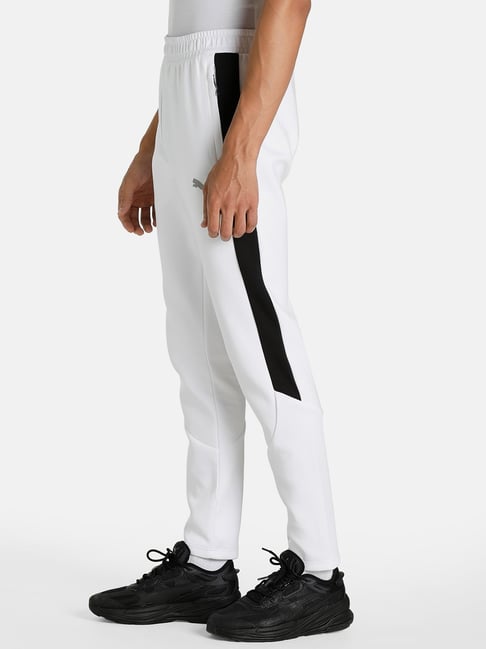 Buy Puma White Slim Fit Trackpants for Men's Online Tata CLiQ