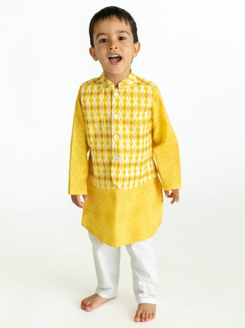 Boys yellow online pyjamas