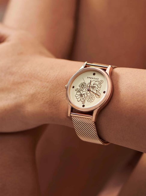 Buy Chumbak 8907605117343 Abstract Peacock Analog Watch for Women