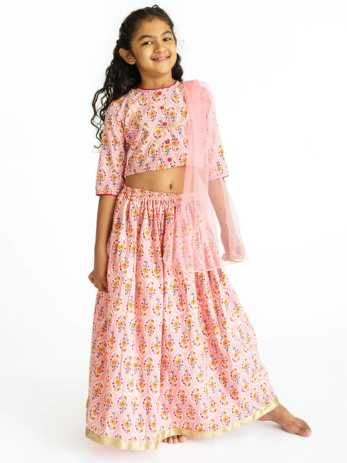 Buy Purple Ethnic Wear Sets for Girls by Trivety Online | Ajio.com