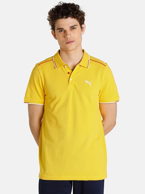 Puma Mustard Polo T-Shirt