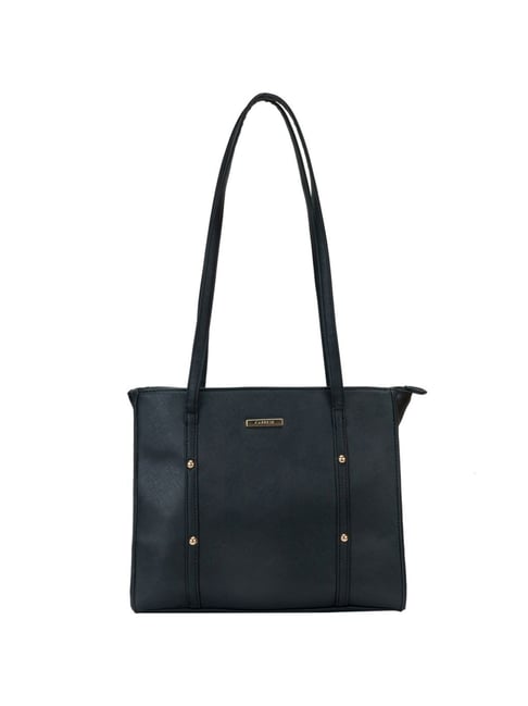 Caprese Black Solid Medium Shoulder Bag