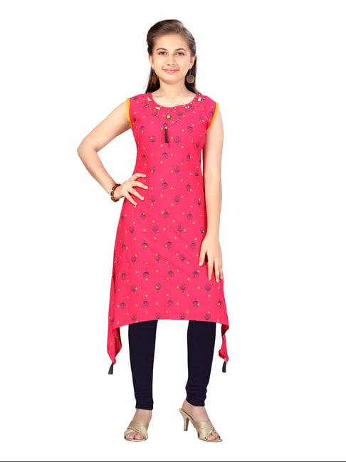 27-02-Month End Special Offer Georgette Party Wear Aline Kurti-(350/-)Rani  Pink-27-002-011 – Colours Trendz