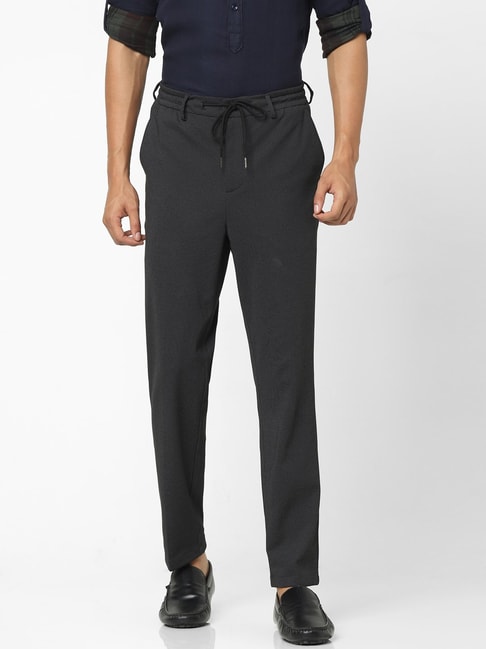 Buy online Charcoalgrey Solid Formal Trouser from Bottom Wear for Men by  Ennoble for 1019 at 66 off  2023 Limeroadcom