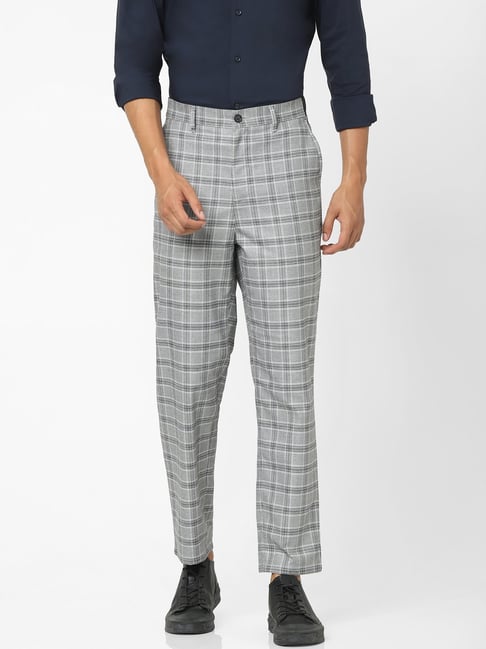 Mango check pants two-piece in gray | ASOS | Grey check suit, Interview  attire, 3 piece suit women