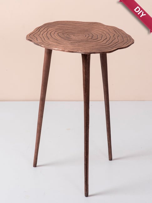 Buy Home Furniture Floral Shape Table with Three Leg Coffee