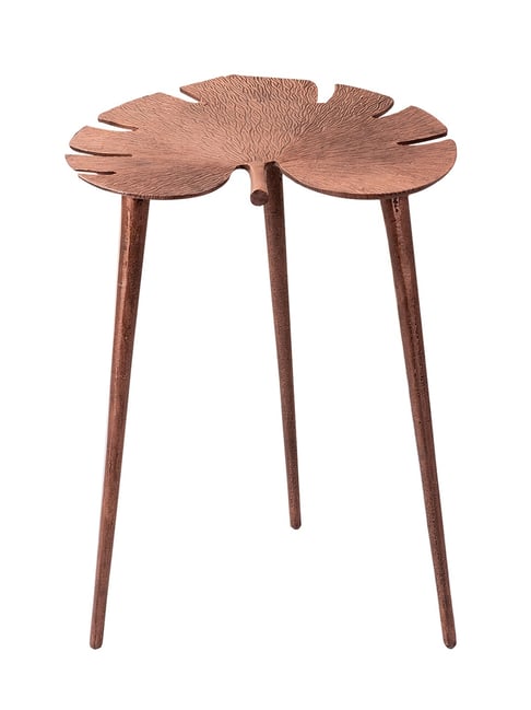 Netroots Solid Copper Aluminium 3 Leg Coffee Table-Nestroots-HomeFurnishing-TATA CLIQ