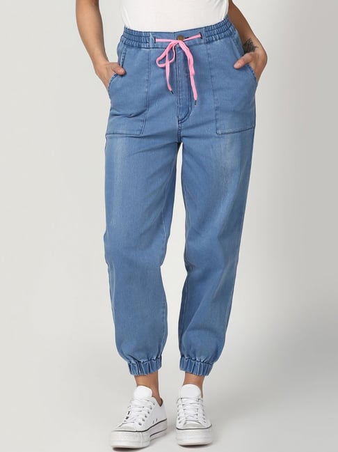Pull On Denim Judy Blue Joggers in Medium Wash – happily ever co