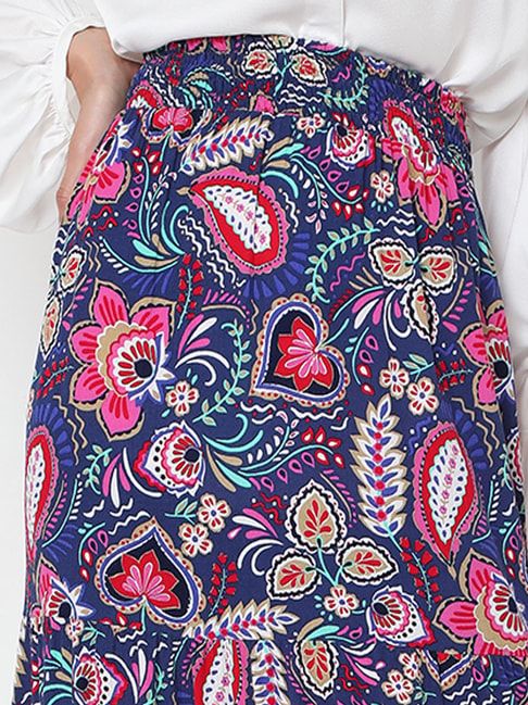 Vero Moda Multicolor Floral Print Skirt Price in India