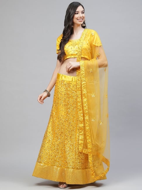 Yellow Women Lehenga - Buy Yellow Women Lehenga online in India