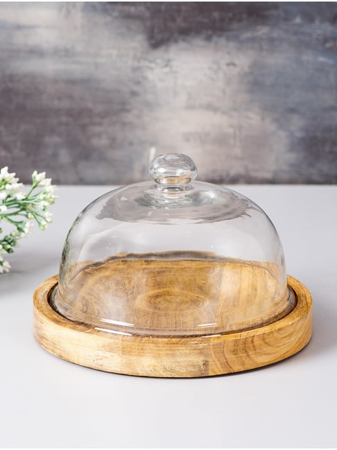 Buy Gold Mango Wood Cake Stand Online at Best Price in India - Nestroots