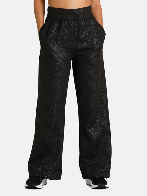 Puma Black Embossed Track Pants