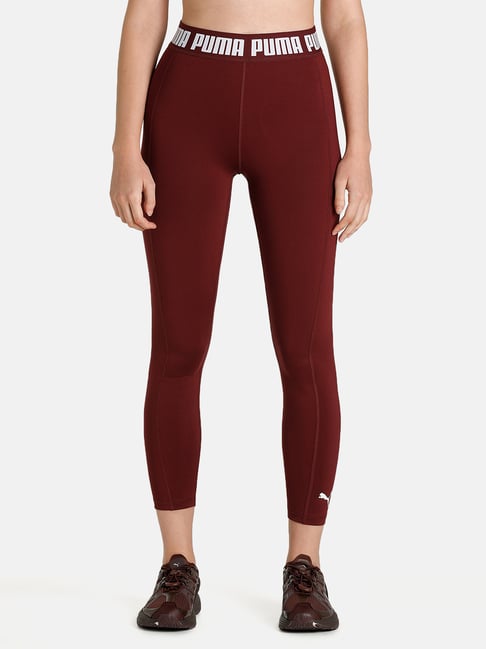 Buy Puma Maroon Printed Tights for Women Online @ Tata CLiQ