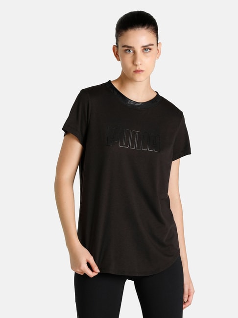Puma Safari Glam Black Printed T-Shirt