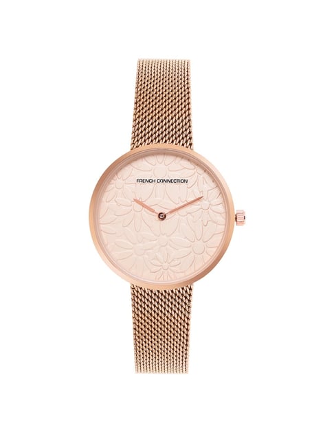 French Connection FCN00024B Fleur Analog Watch for Women