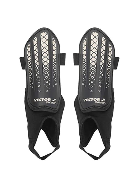 Vector X Samba White & Black Shinguard for Juniors