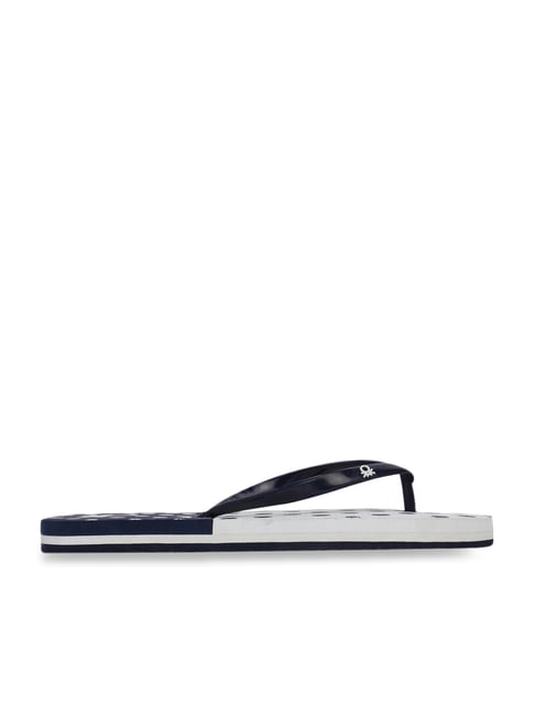 United Colors of Benetton Women's Navy Flip Flops