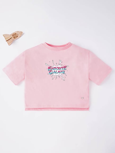 Ed-a-Mamma Kids Pink Printed T-Shirt-picture-21