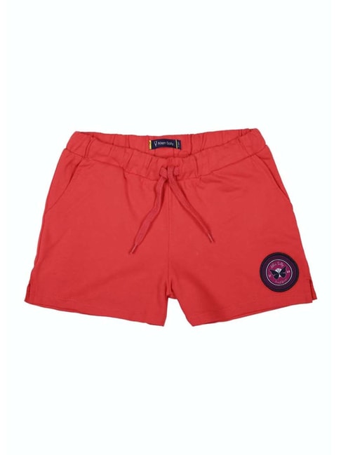 Allen Solly Kids Red Regular Fit Shorts