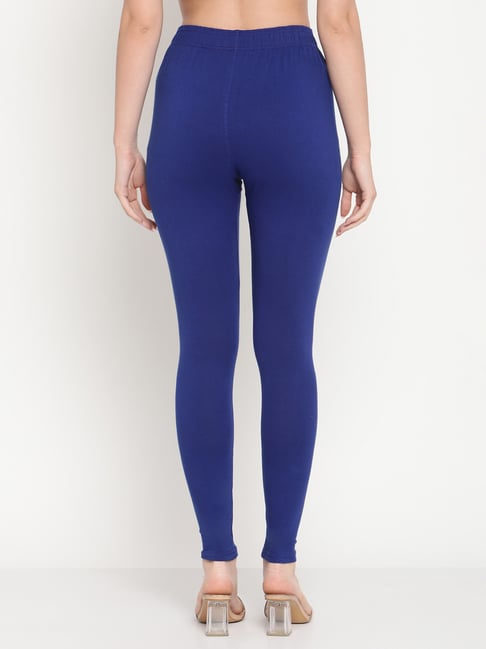 Buy TAG 7 Blue & Brown Cotton Leggings - Pack Of 2 for Women Online @ Tata  CLiQ