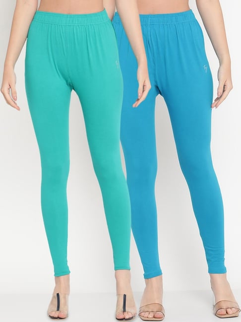 Sky Blue Colour Leggings with Elasticated Waistband