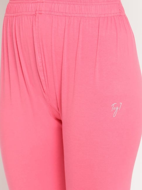 TAG 7 Pink Cotton Leggings