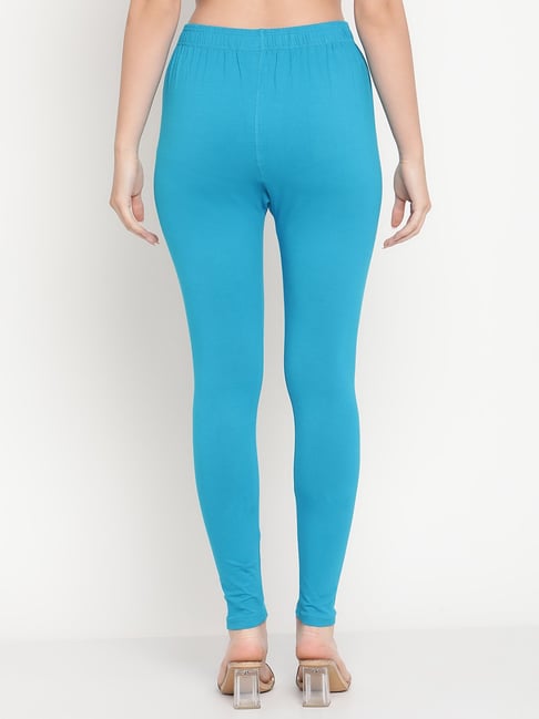 Buy INDIAN FLOWER Women Lycra Solid Turquoise & Pink Legging Online at Low  Prices in India - Paytmmall.com