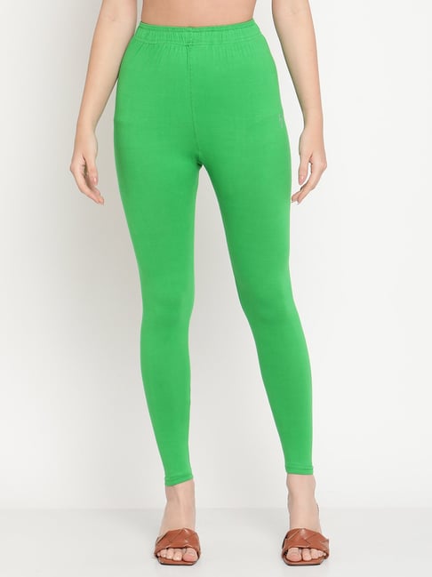 Buy Pelian Women Green Cotton Full Length Legging (XL) Online at Best  Prices in India - JioMart.